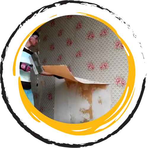 how to remove wallpaper on wall