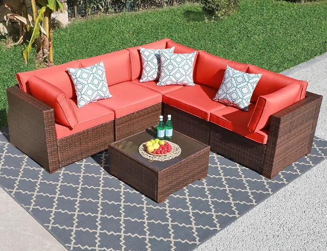 outdoor wicker furniture cushions in Abu Dhabi