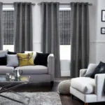 Soft Grey curtain dubai