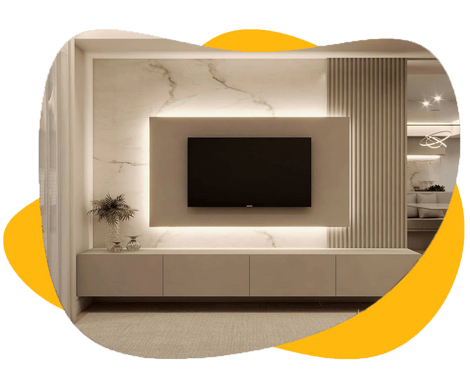 Modern TV Unit Dubai