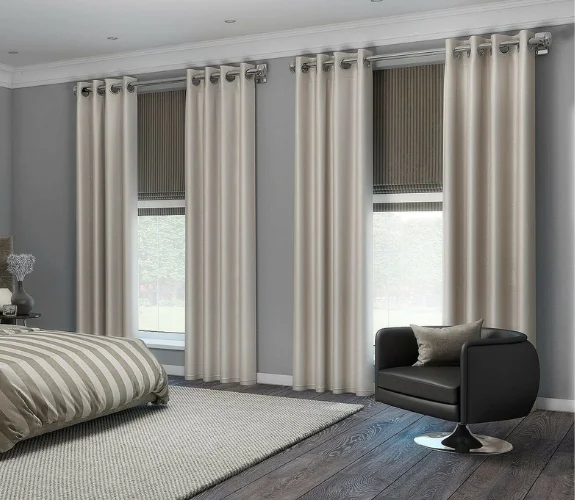 white blackout curtains​ in Dubai