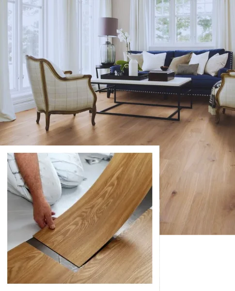 living room flooring installation Dubai